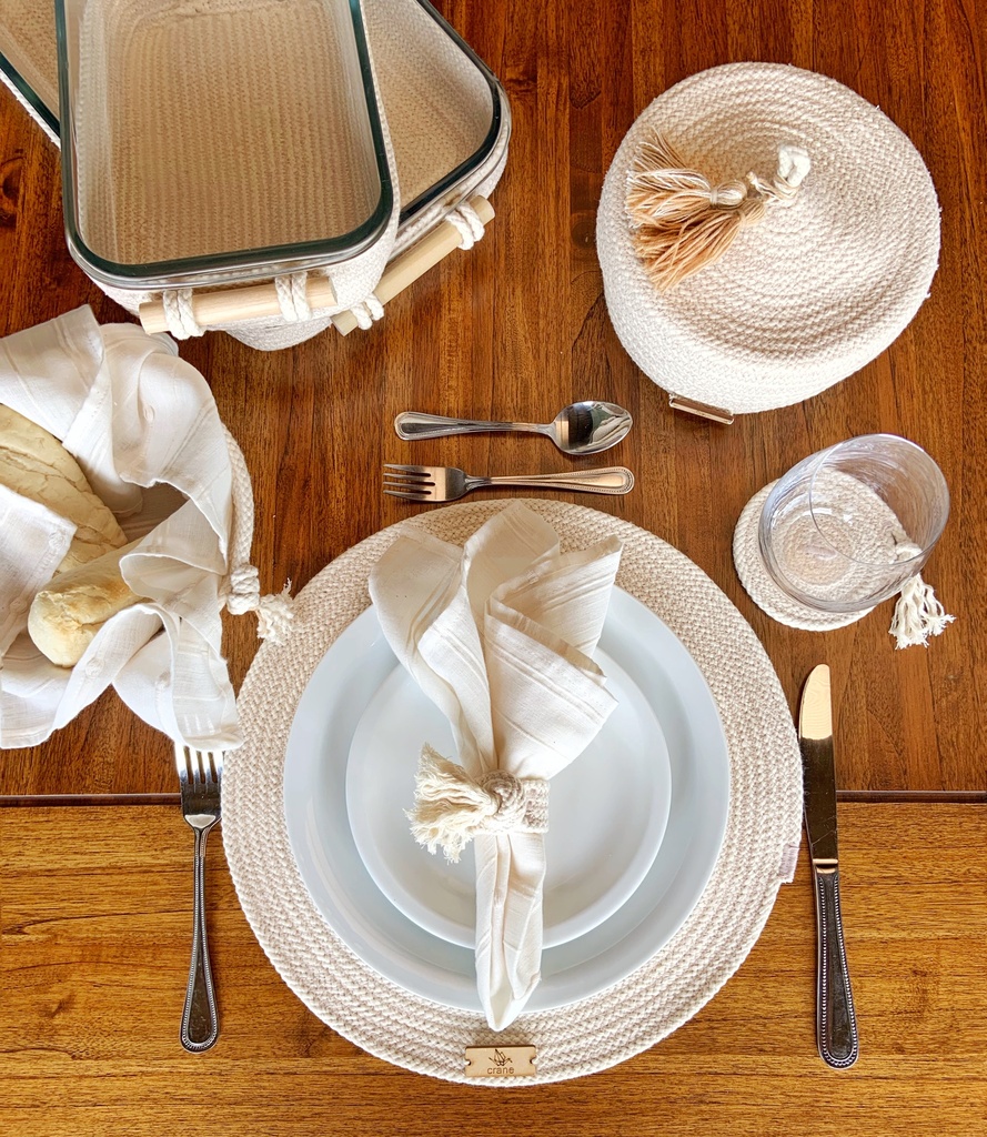 Riviera Placemats Ivory