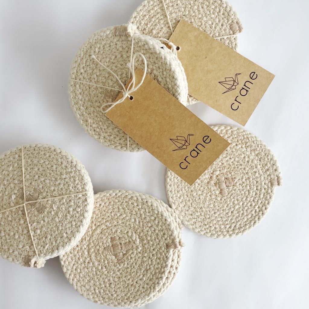 Riviera Coasters Ivory