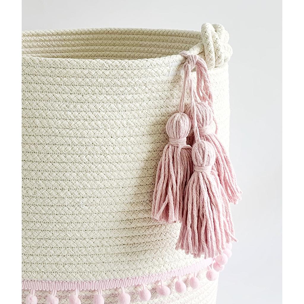 Hamper Knot with mini pompons