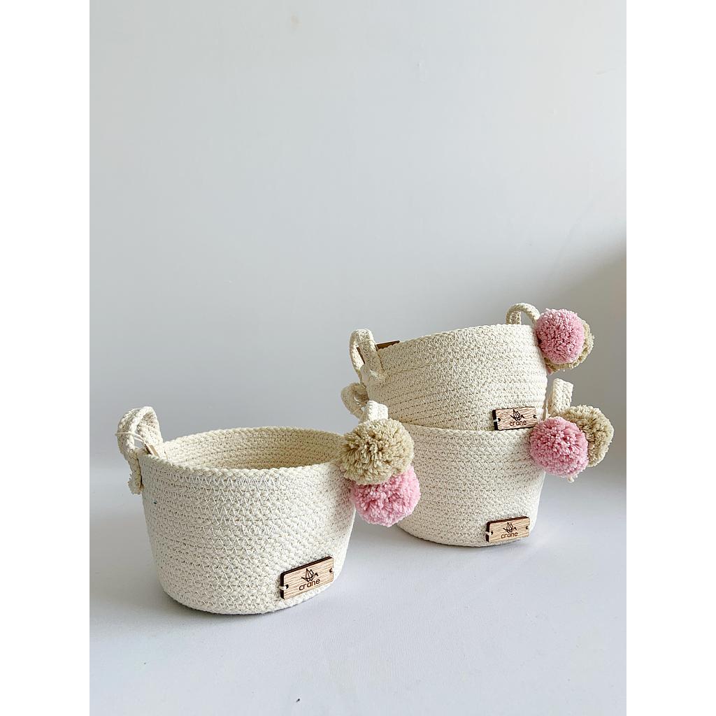 Cistell Mini con Pompón