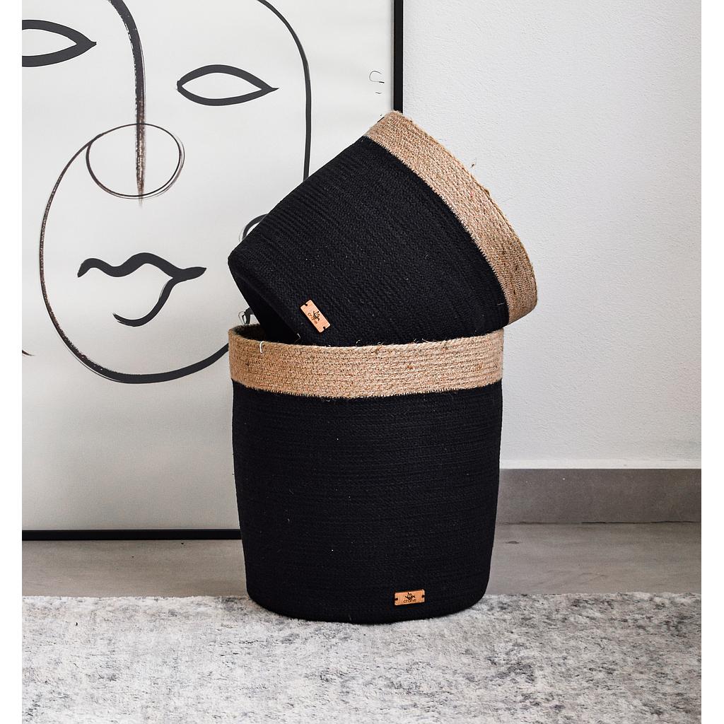 Cistell black negra yute