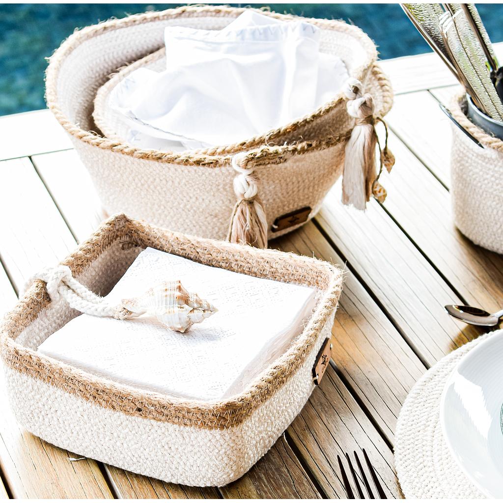 Napkin Holder with yute