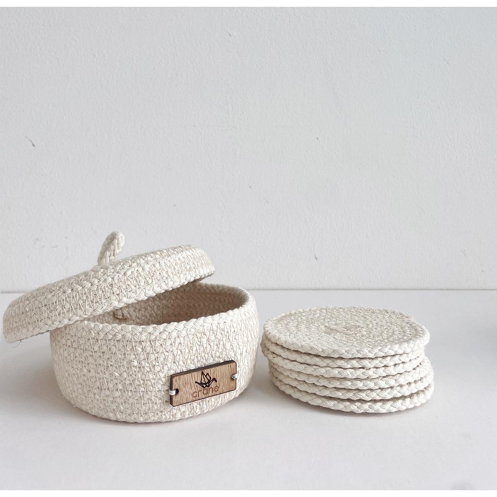 Chateaux Mini with coasters (ivory)