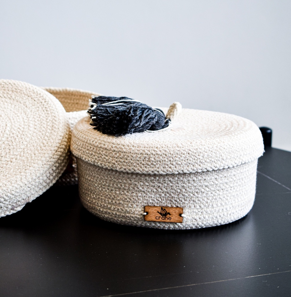 [T-74] Lidded Basket (tortillera)