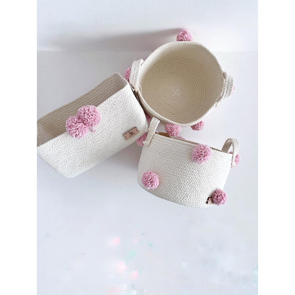 [S-55p] Doka Pompom Rectangular