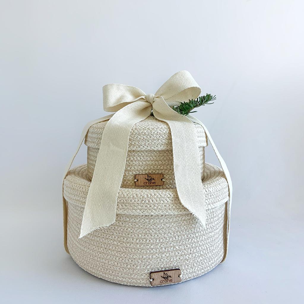 [T-80] Lidded Basket Large