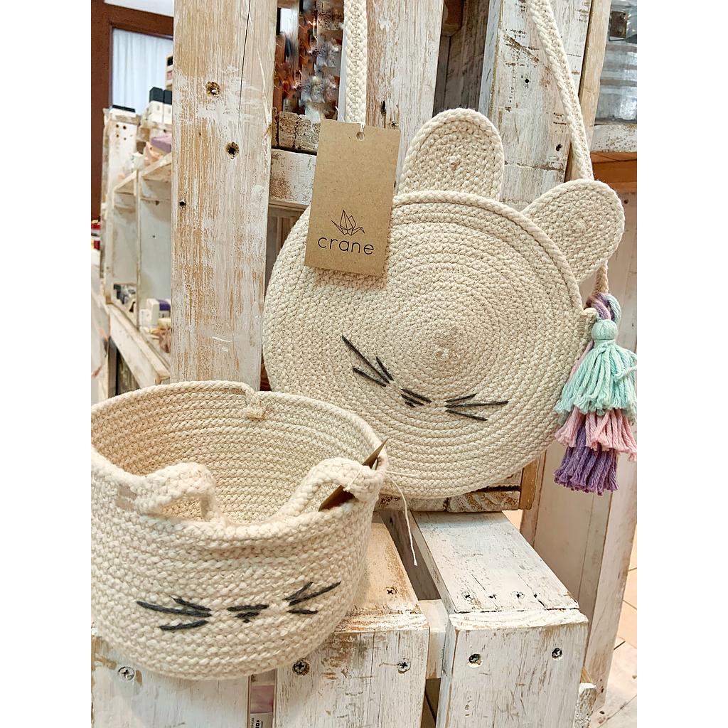 [H-07p] Bolso gatita mini