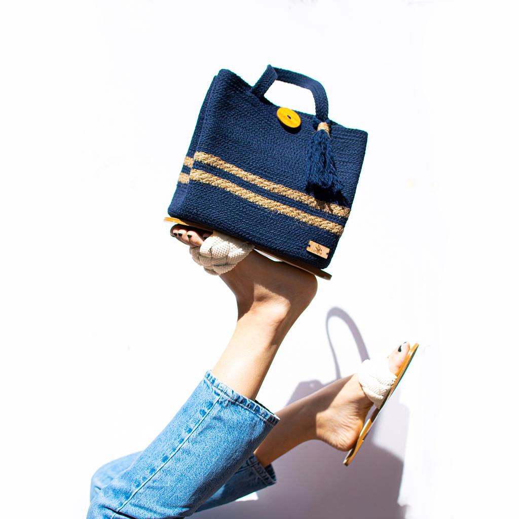 [H-36pa] Molly Handbag Small Blue