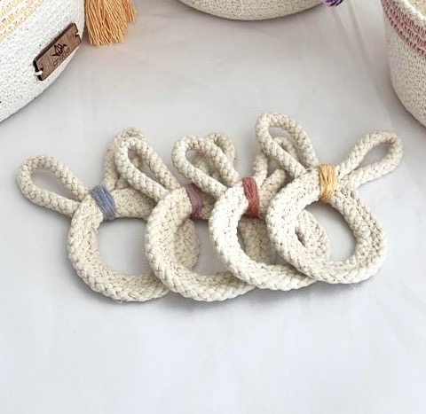 [PM-09] Easter Napkin Ring set 4