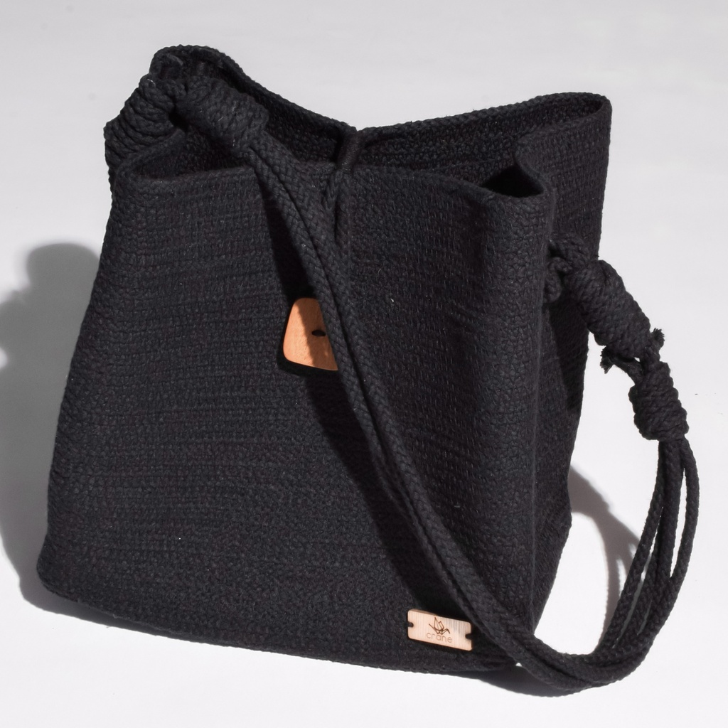 [H-74n] Rocco Shoulder / Crossbody Black