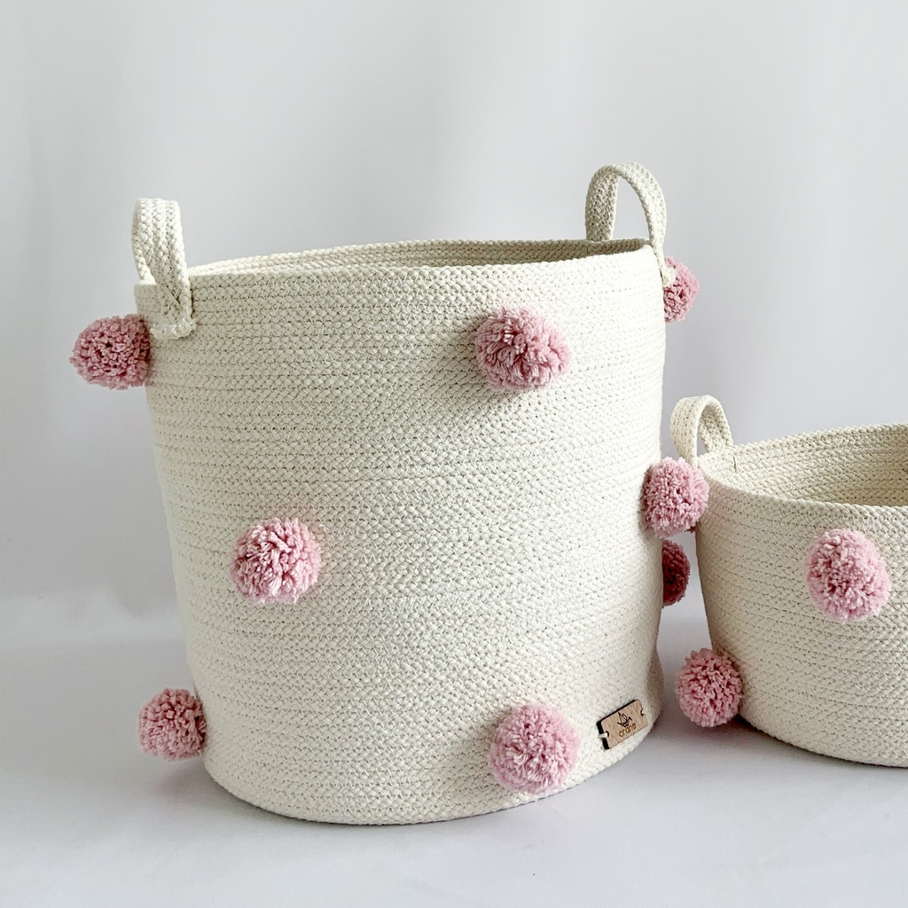 [R-71r] Confetti Basket Large Pink