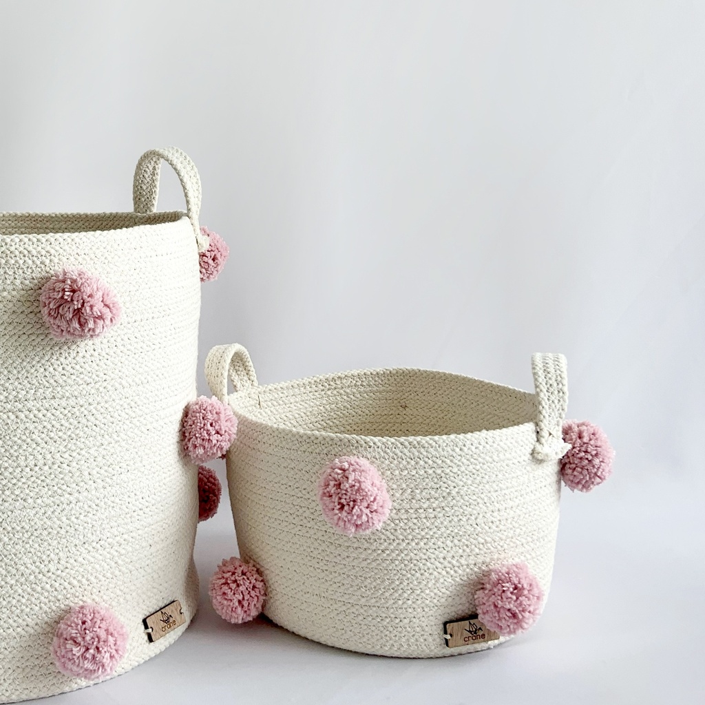 [R-72r] Confetti Basket Small Pink