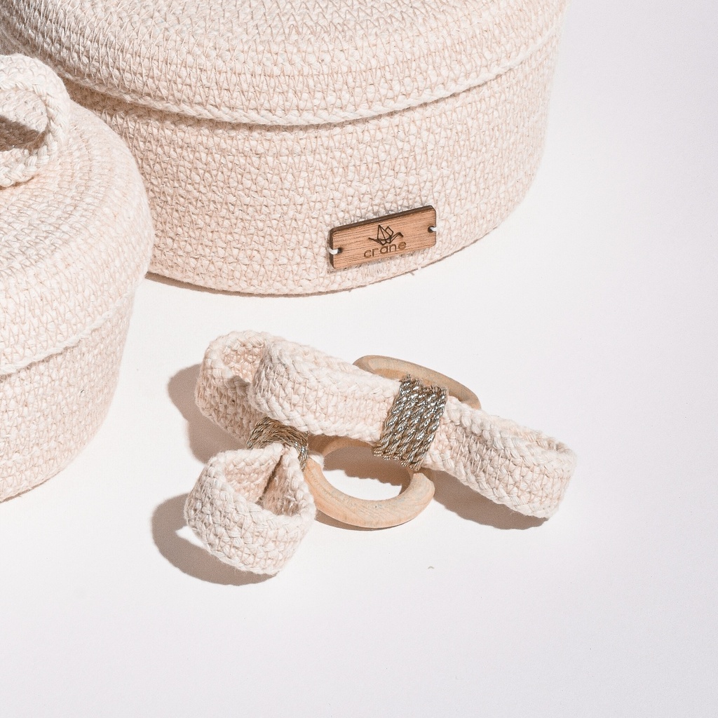 [M-09b] Bow Napkin Ring (set of 4)