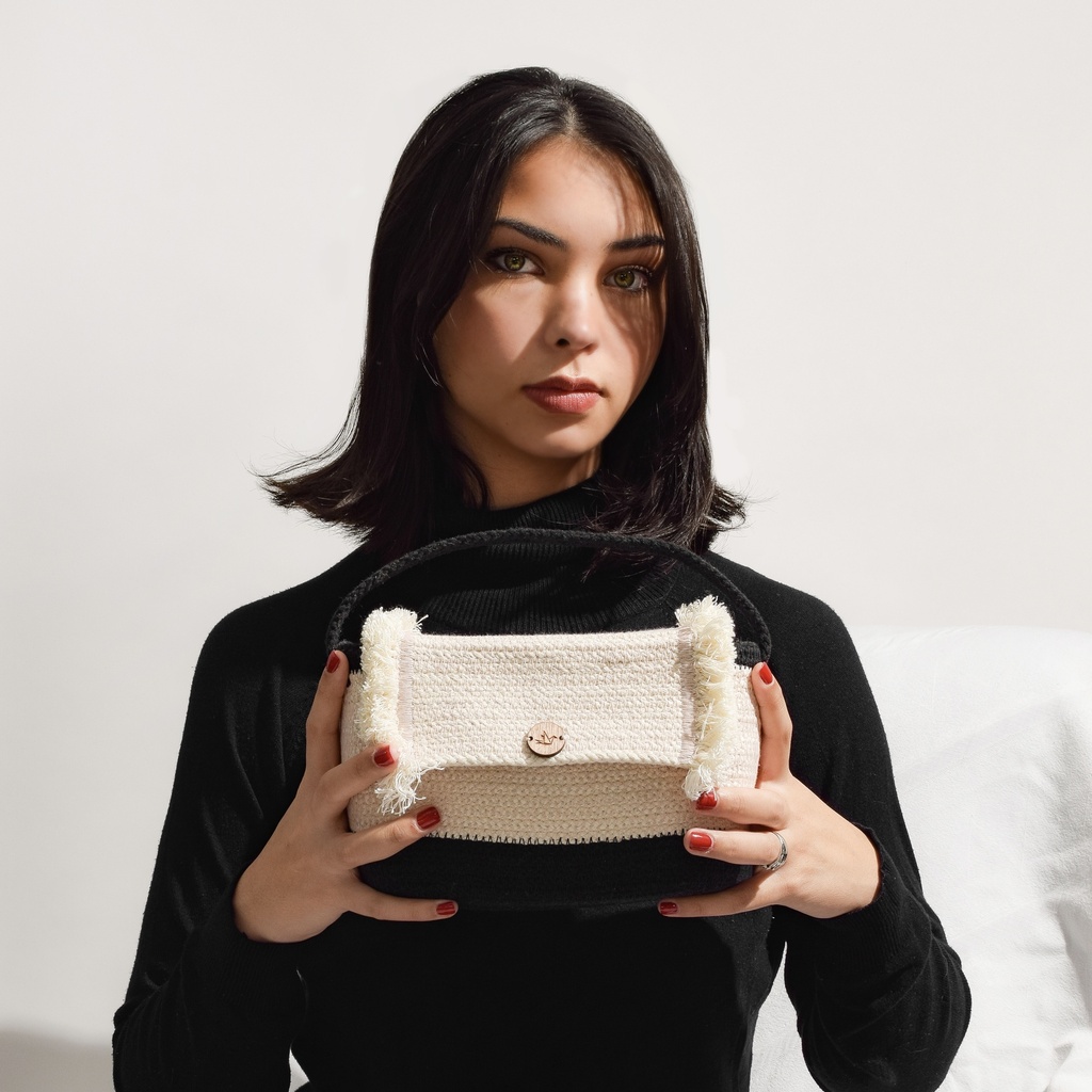 [H-84pn] Matina Handbag/Crossbody Small Black