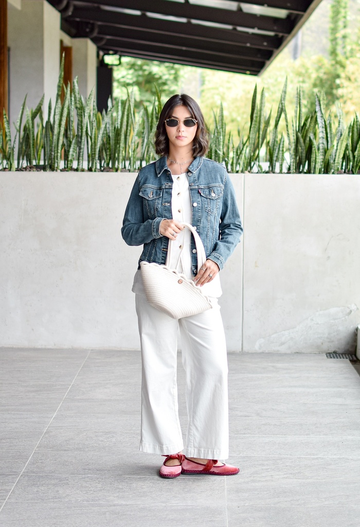 [H-96] Scalloped Tote (thicker cord)